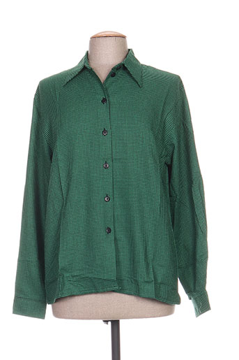 carole richard chemises femme de couleur vert