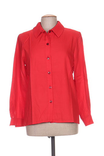 carole richard chemises femme de couleur rouge