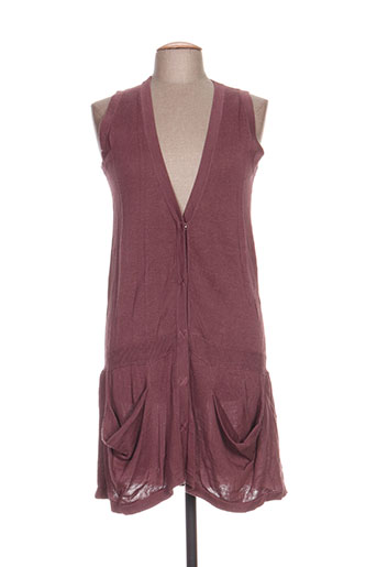 bel air gilets femme de couleur violet