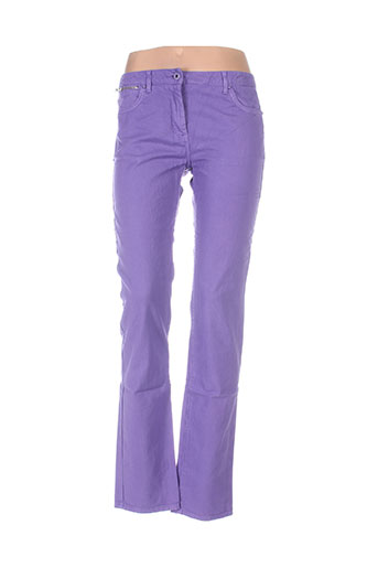 essentiel pantalons femme de couleur violet