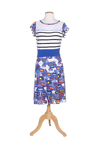 olivier philips robes femme de couleur bleu
