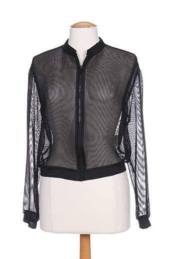 i blues vestes femme de couleur noir