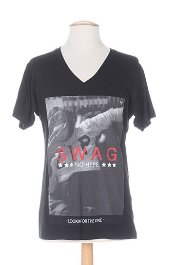 cash n'day t-shirts homme de couleur noir