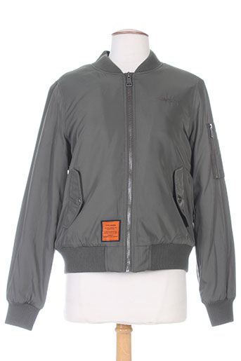 bombers vestes femme de couleur vert