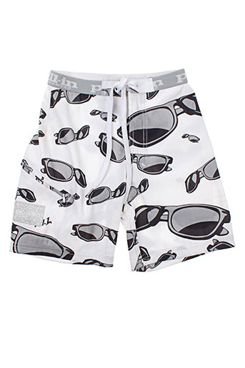 pull in maillots de bain garçon de couleur blanc