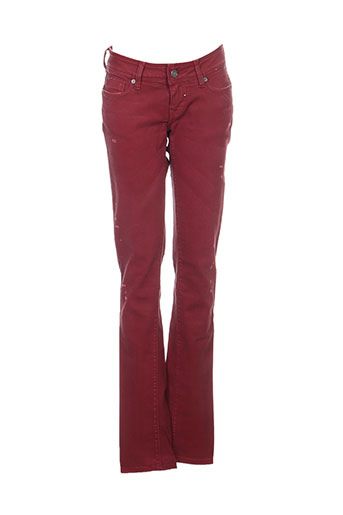 salsa jeans femme de couleur rouge