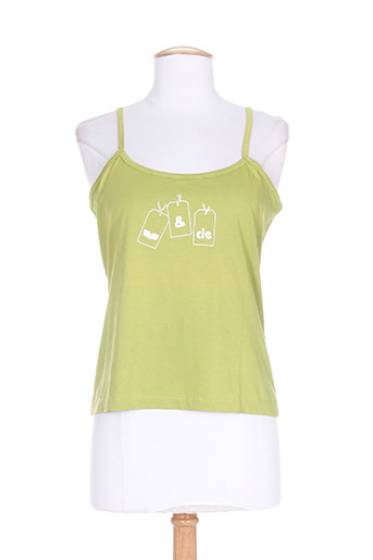 et compagnie t-shirts femme de couleur vert
