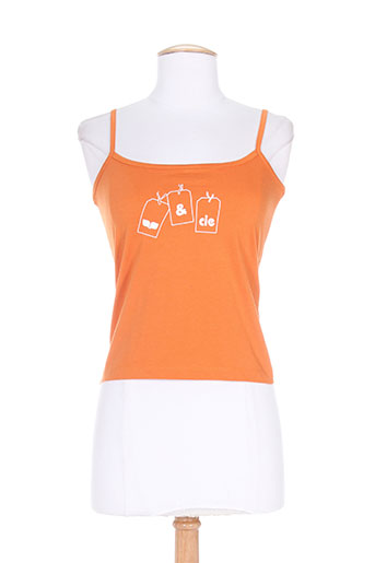 et compagnie t-shirts femme de couleur orange