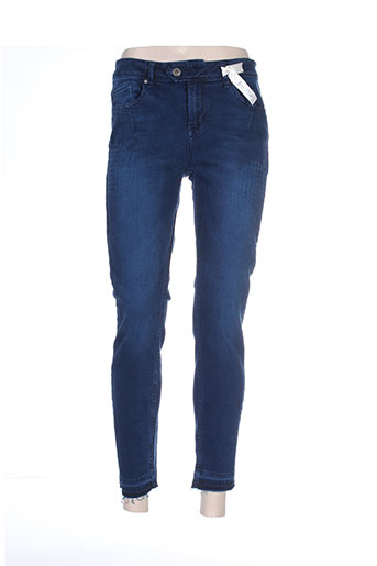 et compagnie jeans femme de couleur bleu