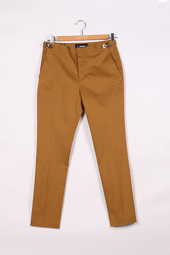 dsquared pantalons femme de couleur jaune