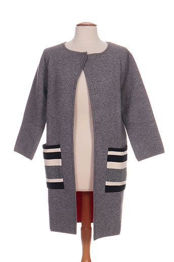 morgan manteaux femme de couleur gris