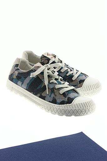 palladium chaussures garçon de couleur bleu