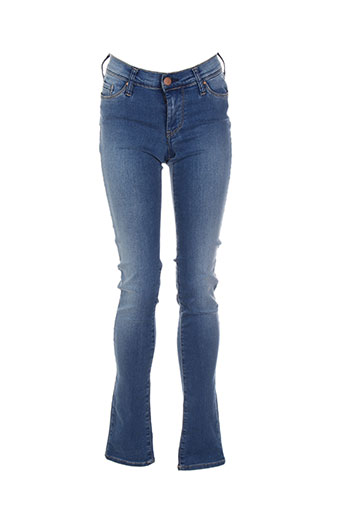 teddy smith jeans fille de couleur bleu