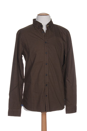 blend chemises homme de couleur marron