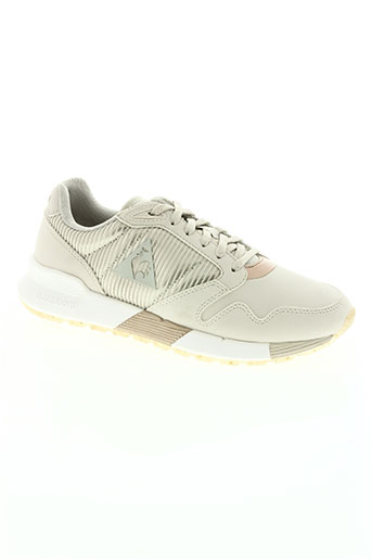 le coq sportif chaussures femme de couleur beige