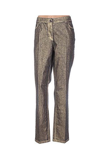 airfield pantalons femme de couleur jaune
