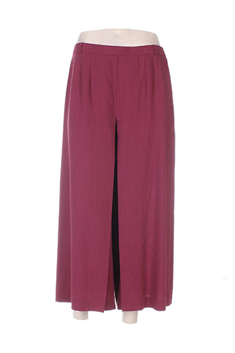 jean biolay pantacourts femme de couleur rouge