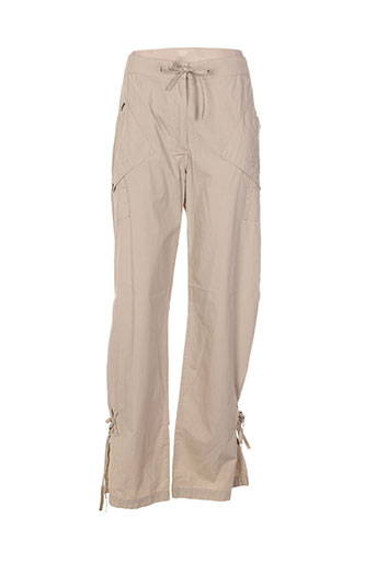 lucchini pantalons femme de couleur beige