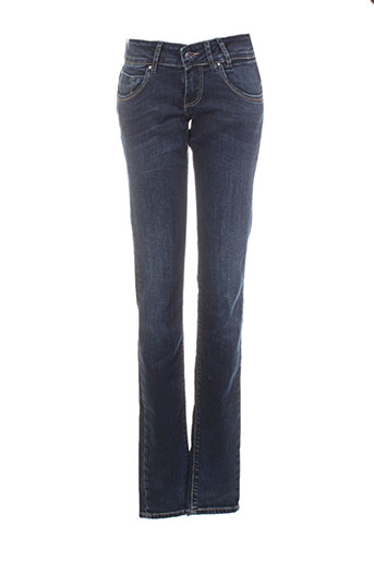 teddy smith jeans fille de couleur bleu