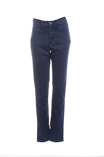 teddy smith jeans fille de couleur bleu