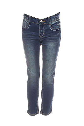 3 pommes jeans fille de couleur bleu