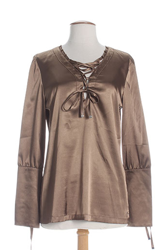 nathalie chaize chemises femme de couleur marron