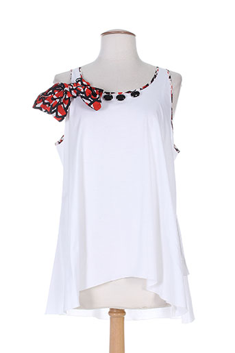 tricot chic tuniques femme de couleur blanc