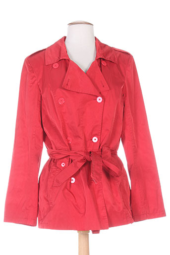nathalie chaize manteaux femme de couleur rouge