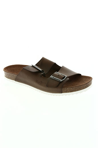 pepe jeans chaussures homme de couleur marron