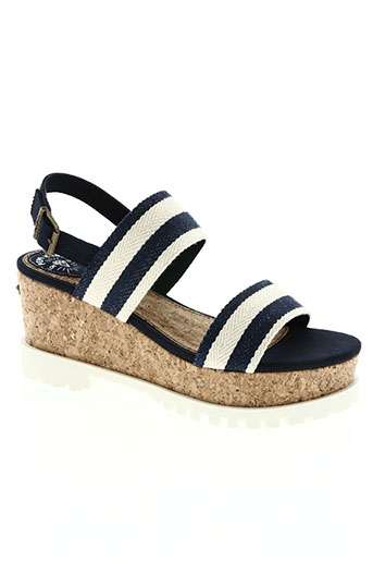 pepe jeans chaussures femme de couleur bleu