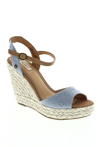 pepe jeans chaussures femme de couleur bleu