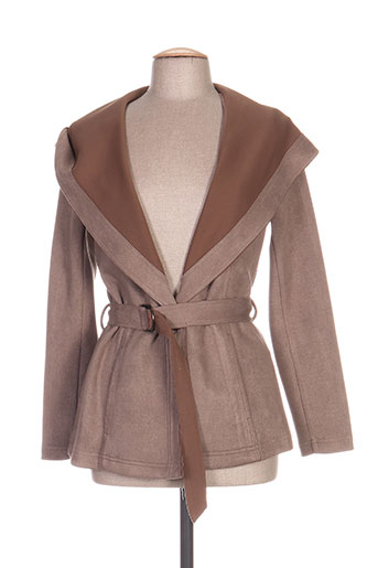 femmes je vous aime vestes femme de couleur marron