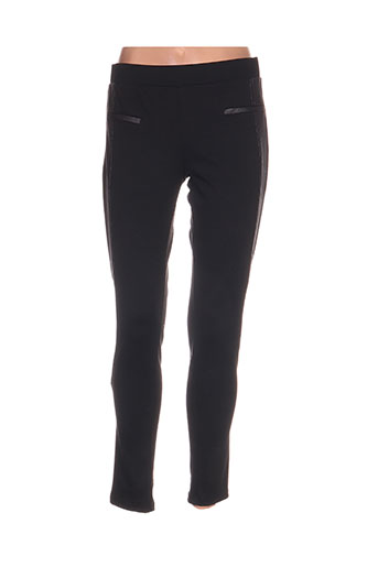 atlanta pantalons femme de couleur noir