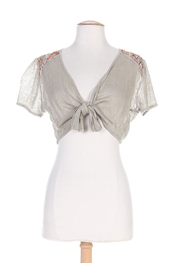 coco menthe vestes femme de couleur beige