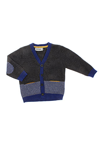 jean bourget gilets garçon de couleur bleu