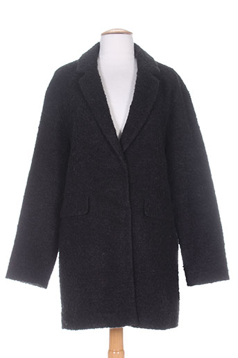 white label manteaux femme de couleur noir
