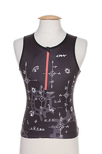 one way t-shirts femme de couleur noir