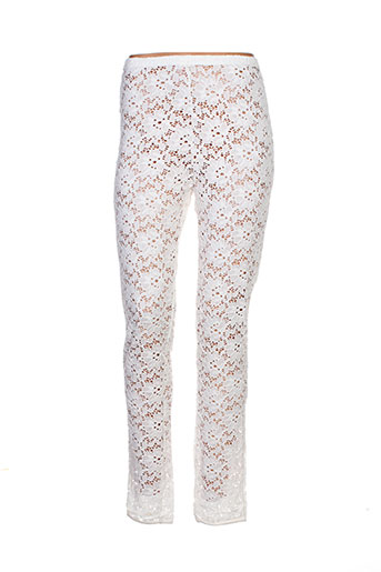mais il est ou le soleil pantalons femme de couleur blanc