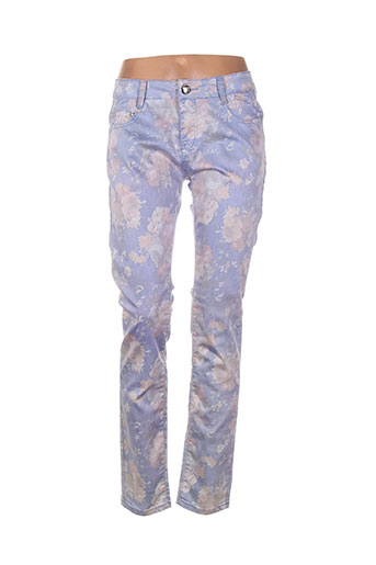 fionina pantalons femme de couleur violet