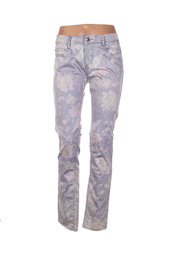 fionina pantalons femme de couleur violet