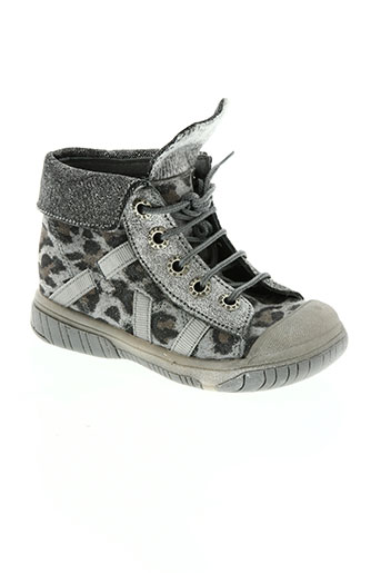 babybotte chaussures fille de couleur gris