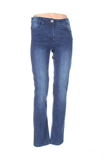 thalassa jeans femme de couleur bleu