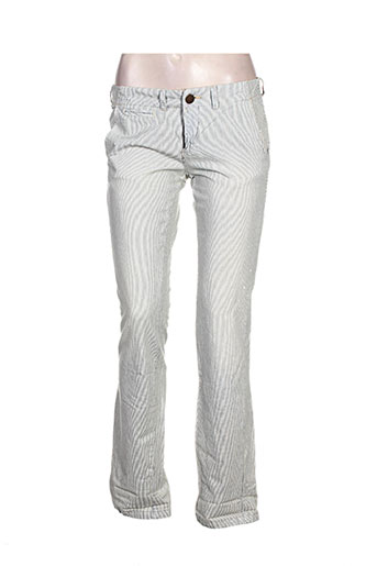 pepe jeans pantalons femme de couleur bleu
