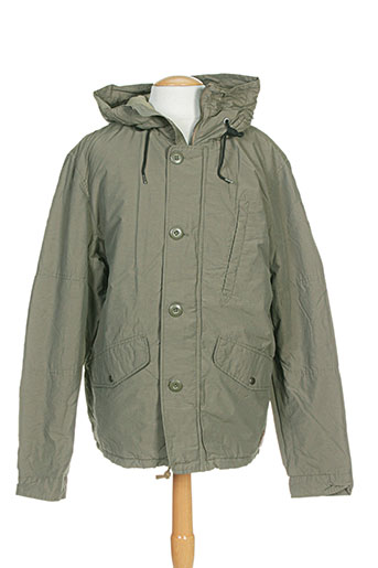 jack EFFI_CHAR_1 jones manteaux homme de couleur vert
