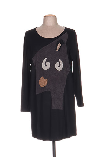 poissons blancs robes femme de couleur noir