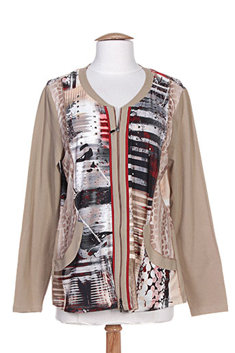 fer vestes femme de couleur marron