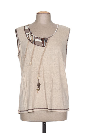 saint charles t-shirts femme de couleur beige