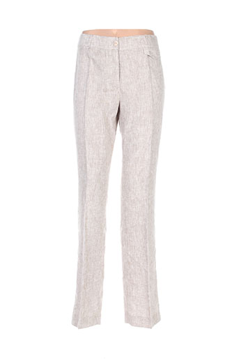 emmanueli pantalons femme de couleur beige