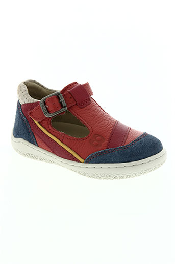 mod8 chaussures garçon de couleur rouge