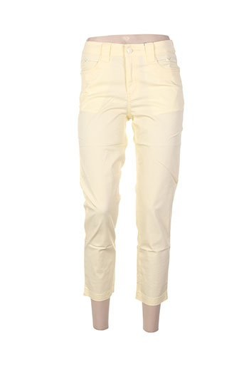 youline pantacourts femme de couleur jaune